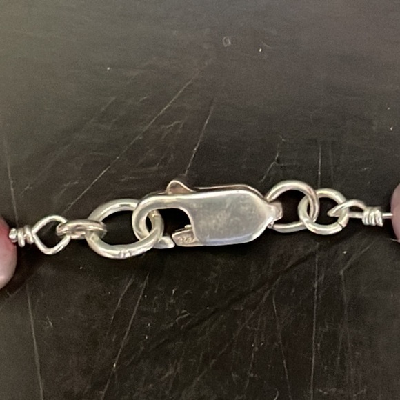 Handmade purple freshwater pearl necklace - Picture 4 of 4